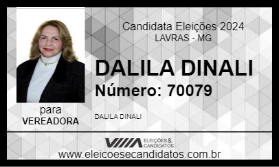 Candidato DALILA DINALI 2024 - LAVRAS - Eleições