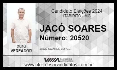 Candidato JACÓ SOARES 2024 - ITABIRITO - Eleições