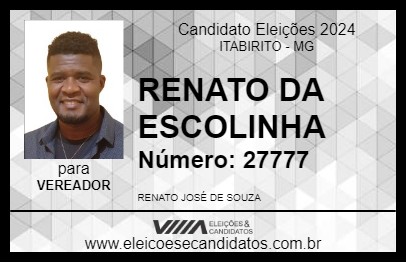 Candidato RENATO DA ESCOLINHA 2024 - ITABIRITO - Eleições