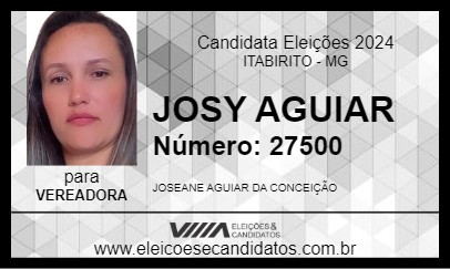 Candidato JOSY AGUIAR 2024 - ITABIRITO - Eleições