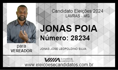 Candidato JONAS POIA 2024 - LAVRAS - Eleições