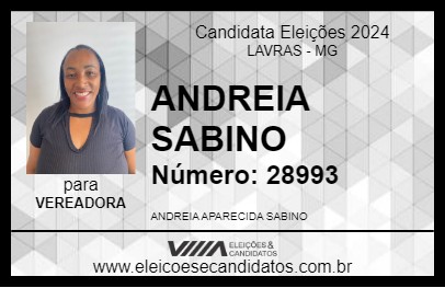 Candidato ANDREIA SABINO 2024 - LAVRAS - Eleições