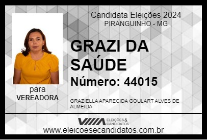 Candidato GRAZI DA SAÚDE 2024 - PIRANGUINHO - Eleições