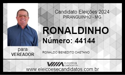 Candidato RONALDINHO 2024 - PIRANGUINHO - Eleições