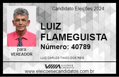 Candidato LUIZ FLAMEGUISTA 2024 - ANTÔNIO CARLOS - Eleições