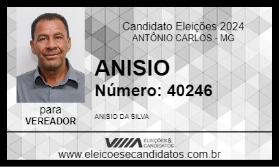 Candidato ANISIO 2024 - ANTÔNIO CARLOS - Eleições