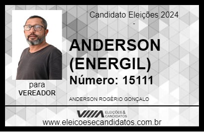 Candidato ANDERSON (ENERGIL) 2024 - LAVRAS - Eleições