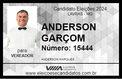 Candidato ANDERSON GARÇOM 2024 - LAVRAS - Eleições