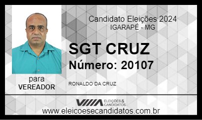 Candidato SGT CRUZ 2024 - IGARAPÉ - Eleições