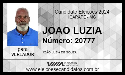 Candidato JOAO LUZIA 2024 - IGARAPÉ - Eleições