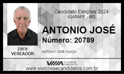 Candidato ANTONIO JOSÉ 2024 - IGARAPÉ - Eleições