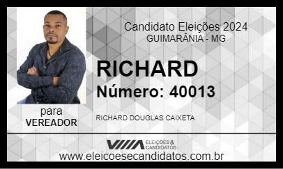 Candidato RICHARD 2024 - GUIMARÂNIA - Eleições