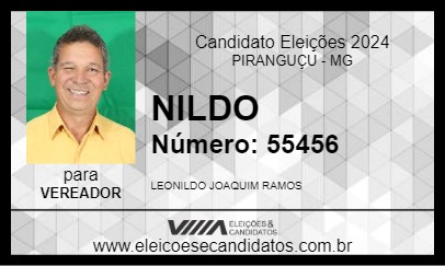 Candidato NILDO 2024 - PIRANGUÇU - Eleições