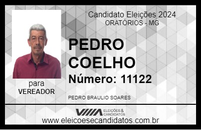 Candidato PEDRO COELHO 2024 - ORATÓRIOS - Eleições