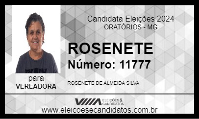 Candidato ROSENETE 2024 - ORATÓRIOS - Eleições