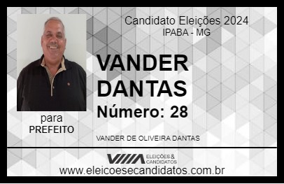 Candidato VANDER DANTAS 2024 - IPABA - Eleições