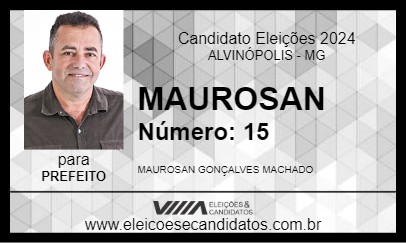 Candidato MAUROSAN 2024 - ALVINÓPOLIS - Eleições