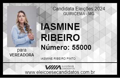 Candidato IASMINE RIBEIRO 2024 - GUIRICEMA - Eleições