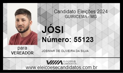 Candidato JÓSI 2024 - GUIRICEMA - Eleições