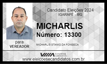 Candidato MICHARLIS 2024 - IGARAPÉ - Eleições