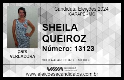 Candidato SHEILA QUEIROZ 2024 - IGARAPÉ - Eleições