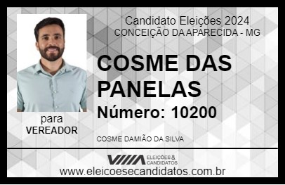 Candidato COSME DAS PANELAS 2024 - CONCEIÇÃO DA APARECIDA - Eleições