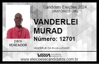 Candidato VANDERLEI MURAD 2024 - ORATÓRIOS - Eleições