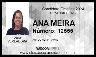 Candidato ANA MEIRA 2024 - ORATÓRIOS - Eleições