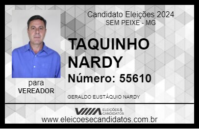 Candidato TAQUINHO NARDY 2024 - SEM PEIXE - Eleições