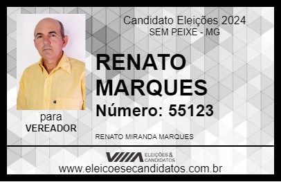 Candidato RENATO MARQUES 2024 - SEM PEIXE - Eleições