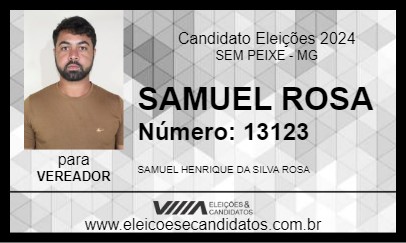 Candidato SAMUEL ROSA 2024 - SEM PEIXE - Eleições