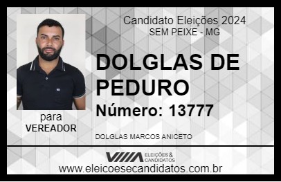 Candidato DOLGLAS DE PEDURO 2024 - SEM PEIXE - Eleições