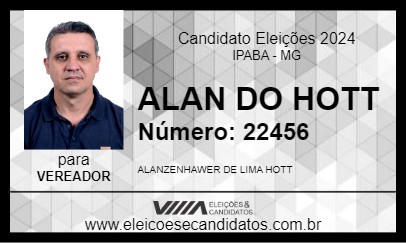 Candidato ALAN DO HOTT 2024 - IPABA - Eleições