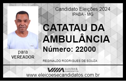 Candidato CATATAU DA AMBULÂNCIA 2024 - IPABA - Eleições