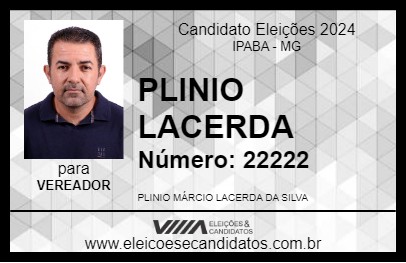 Candidato PLINIO LACERDA 2024 - IPABA - Eleições