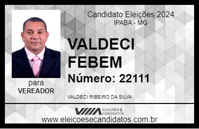 Candidato VALDECI FEBEM 2024 - IPABA - Eleições