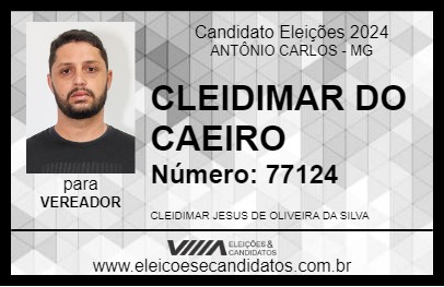 Candidato CLEIDIMAR DO CAEIRO 2024 - ANTÔNIO CARLOS - Eleições