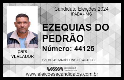 Candidato EZEQUIAS DO PEDRÃO 2024 - IPABA - Eleições