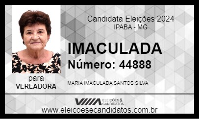 Candidato IMACULADA 2024 - IPABA - Eleições