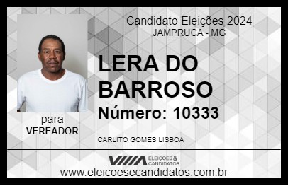 Candidato LERA DO BARROSO 2024 - JAMPRUCA - Eleições