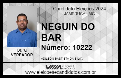 Candidato NEGUIN DO BAR 2024 - JAMPRUCA - Eleições