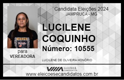 Candidato LUCILENE COQUINHO 2024 - JAMPRUCA - Eleições