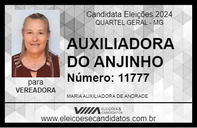 Candidato AUXILIADORA DO ANJINHO 2024 - QUARTEL GERAL - Eleições