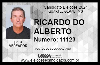 Candidato RICARDO DO ALBERTO 2024 - QUARTEL GERAL - Eleições