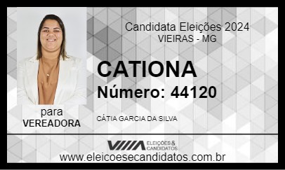 Candidato CATIONA 2024 - VIEIRAS - Eleições