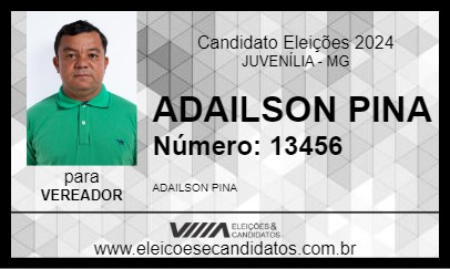 Candidato ADAILSON PINA 2024 - JUVENÍLIA - Eleições