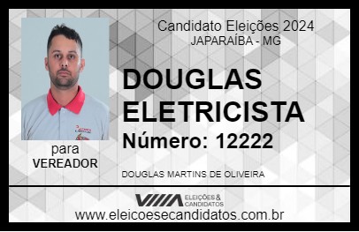 Candidato DOUGLAS ELETRICISTA 2024 - JAPARAÍBA - Eleições