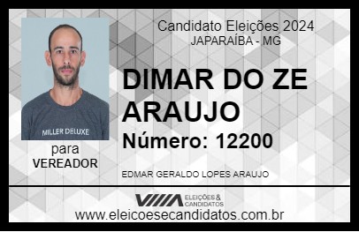 Candidato DIMAR DO ZE ARAUJO 2024 - JAPARAÍBA - Eleições