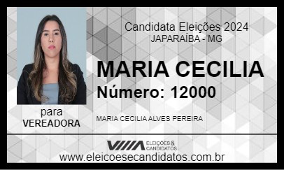 Candidato MARIA CECILIA 2024 - JAPARAÍBA - Eleições