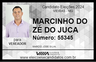 Candidato MARCINHO DO ZÉ DO JUCA 2024 - VIEIRAS - Eleições